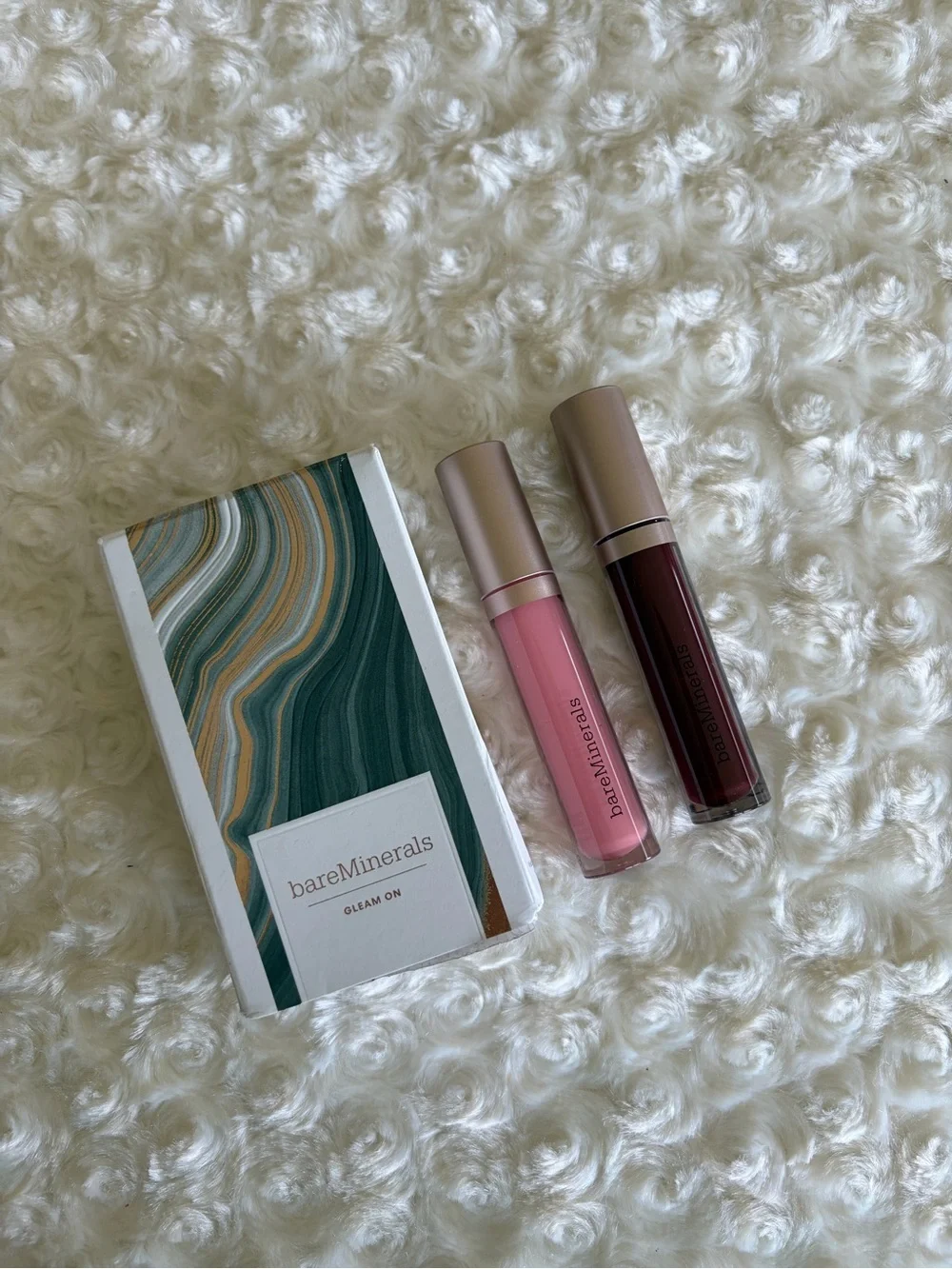 New bareMinerals Lip Gloss Duo - Serenity & Cranberry